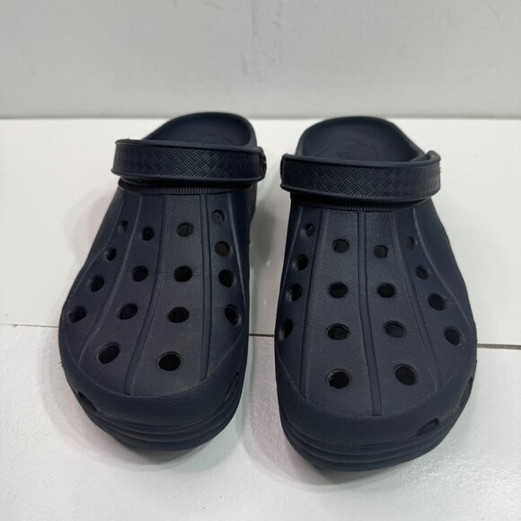 L.L.Bean Mens Size M 10 Navy Clogs with sport strap Made In China - Picture 2 of 8